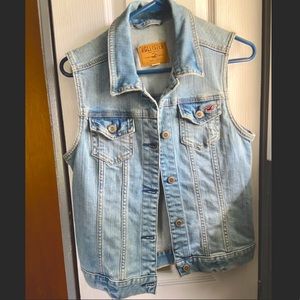 Hollister denim jean vest